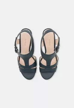 Anna Field Leather - Sandales À Talons Hauts - Dark Blue -Anna Field Soldes 01ed8805c2764259bab256bf02a4d1e2