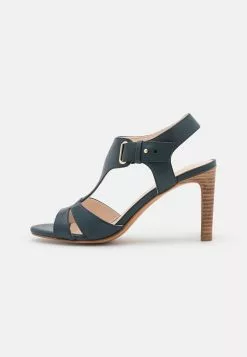 Anna Field Leather - Sandales À Talons Hauts - Dark Blue -Anna Field Soldes 02ba9766d5d34078a8cd97733406847d