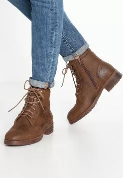 Anna Field Winter Boot - Bottines À Lacets - Coffee