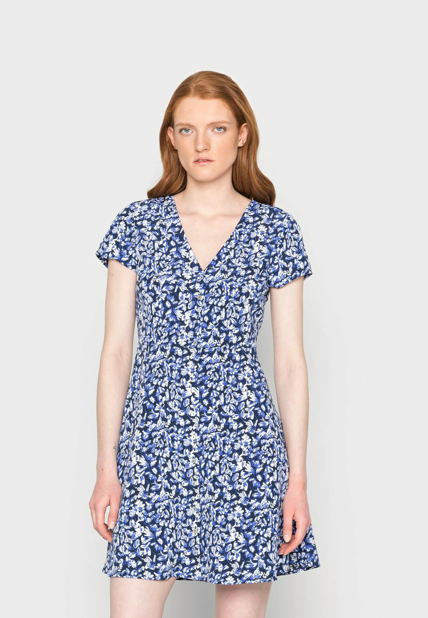 Anna Field Robe De Jour - Blue/White/Multi Coloured 3 Anna Field Robe De Jour - Blue/White/Multi Coloured