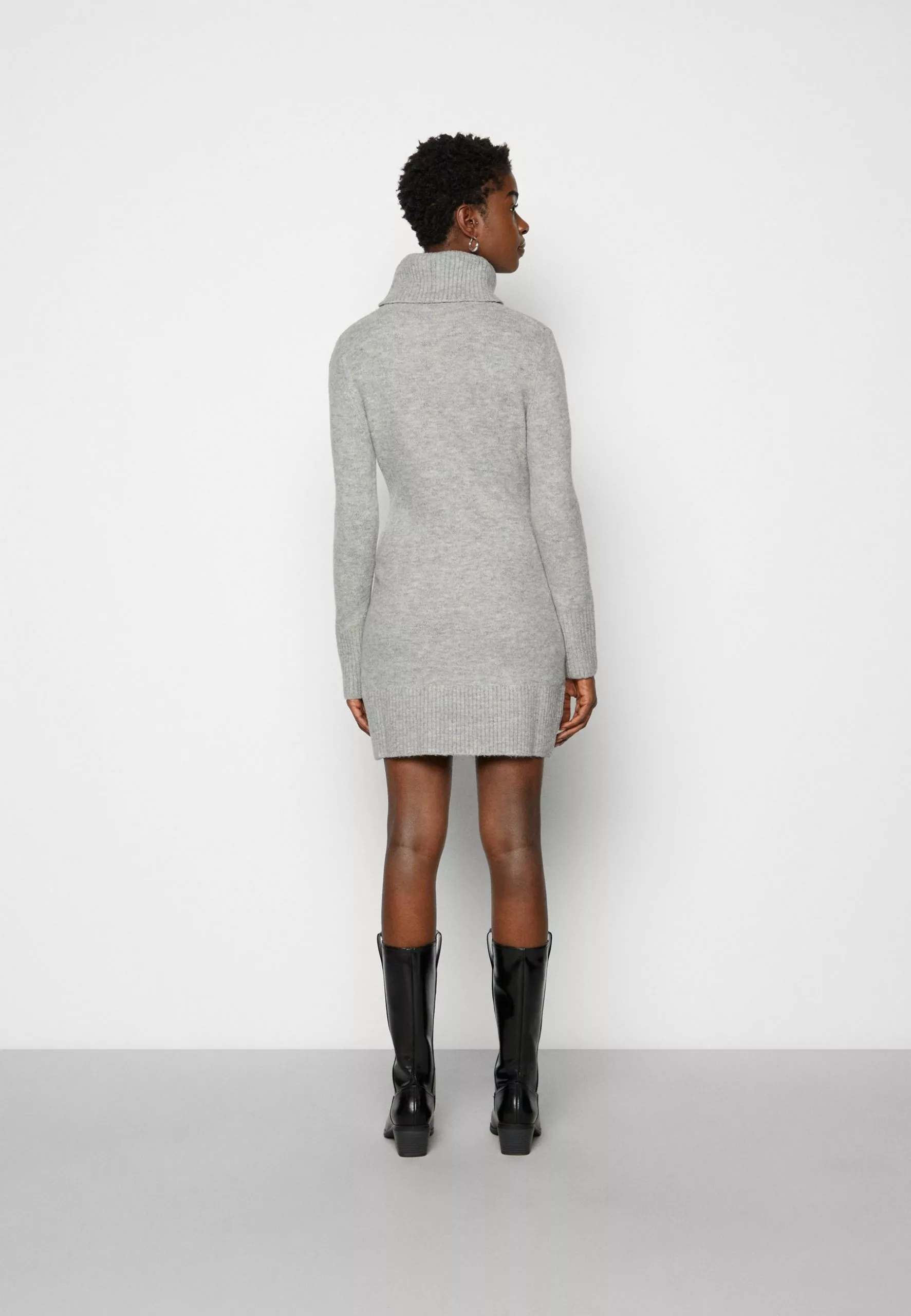 Anna Field Rollkragen Mini Strickkleid - Robe Fourreau - Grey 5 Anna Field Rollkragen Mini Strickkleid - Robe Fourreau - Grey – Image 3