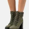 Anna Field Leather - Bottines À Lacets - Khaki -Anna Field Soldes 283222486e4646088b39a1d02261ec50