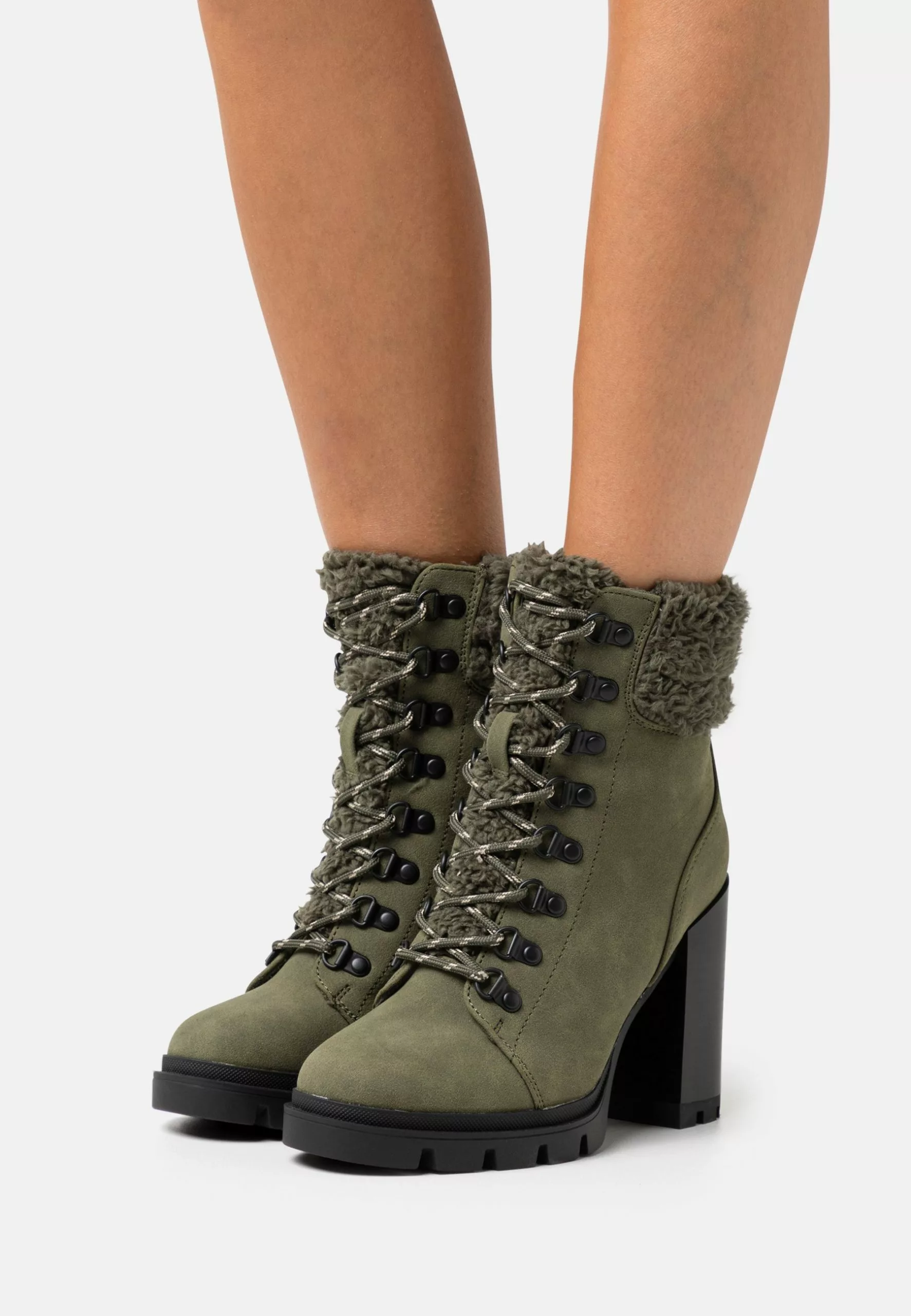 Anna Field Leather - Bottines À Lacets - Khaki 3 Anna Field Leather - Bottines À Lacets - Khaki