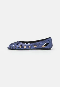 Anna Field Leather - Ballerines À Bout Ouvert - Dark Blue -Anna Field Soldes 33842deba37e4871b554946a5a61be10
