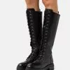 Leather - Bottes À Lacets - Black -Anna Field Soldes 37c380986e1b4e998719a8354c670cb9