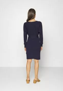 Anna Field Wrap V Ausschnitt Mini Strickkleid Mit Gürtel - Robe Fourreau - Dark Blue -Anna Field Soldes 41ab5049c9cf4780b3c7830207350d6a