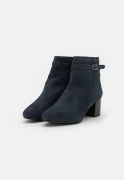 Anna Field Leather - Bottines - Dark Blue -Anna Field Soldes 42a14f7bac454cd1aa53a3e54044760a