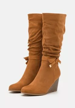 Anna Field Bottes Compensées - Cognac -Anna Field Soldes 495d5be1137e42ae81b394ef9cfff13c