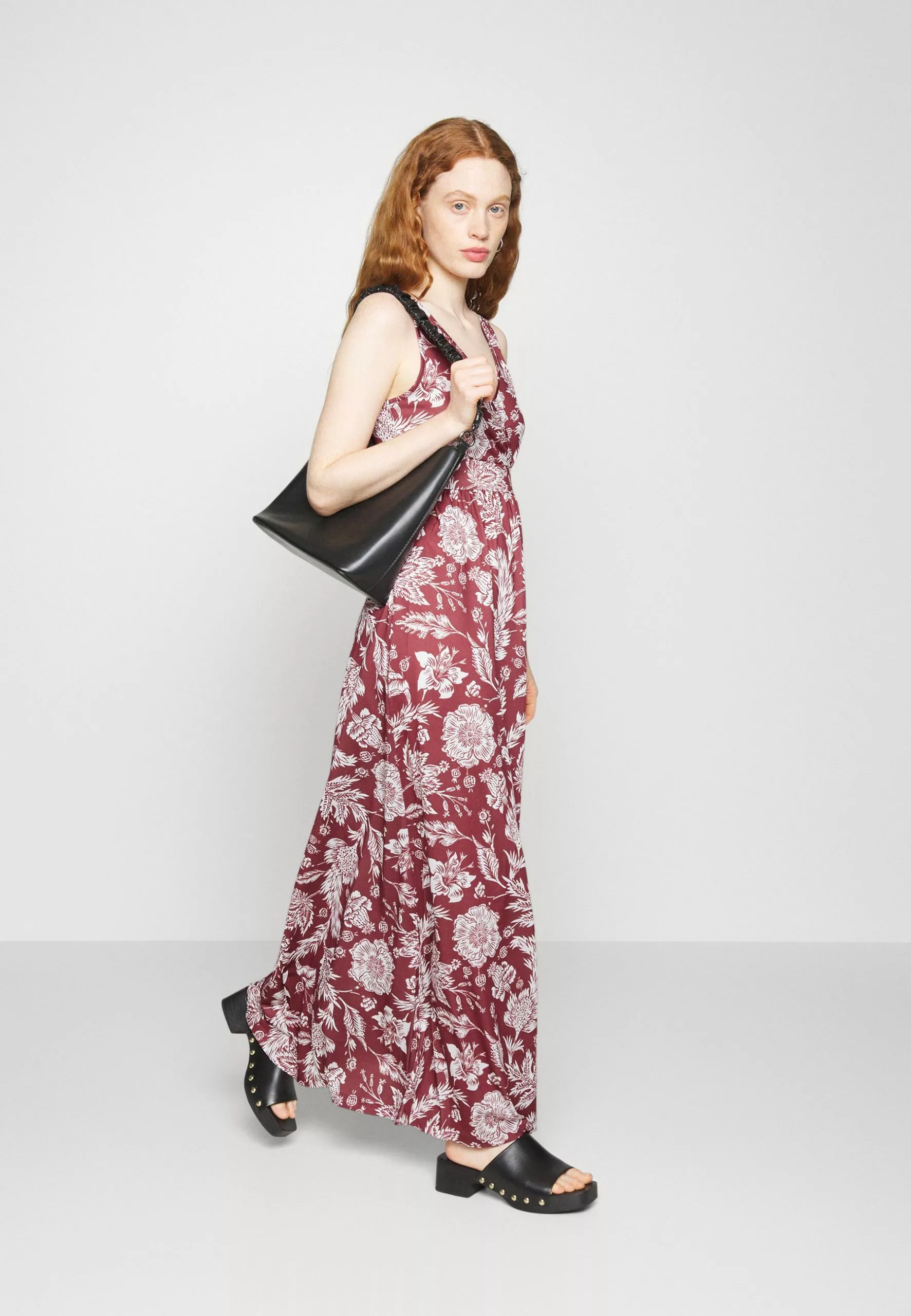 Anna Field Robe Longue - Bordeaux/Multi Coloured 8 Anna Field Robe Longue - Bordeaux/Multi Coloured – Image 6