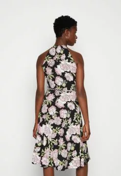 Anna Field Robe En Jersey - Black/Pink -Anna Field Soldes 6b46636b4ef44411b9f0ccb62735fede