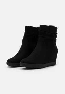 Anna Field Winter Boot - Bottines Compensées - Black -Anna Field Soldes 6ba5240747b84e0984948802e266d88c