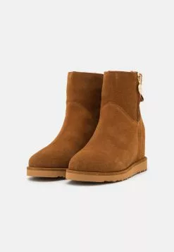 Anna Field Leather Winter Boot - Boots À Talons - Cognac -Anna Field Soldes 73aab38a09124d93a0d917a71acd833b