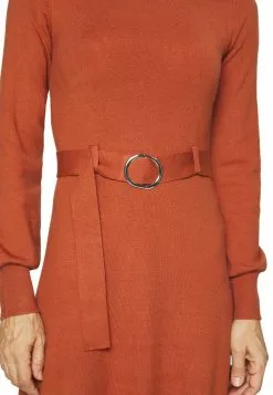 Anna Field Crew Ausschnitt Midi Strickkleid Mit Gürtel - Robe Pull - Brown -Anna Field Soldes 73bf8fc704f54f11a51cdfc65603292c