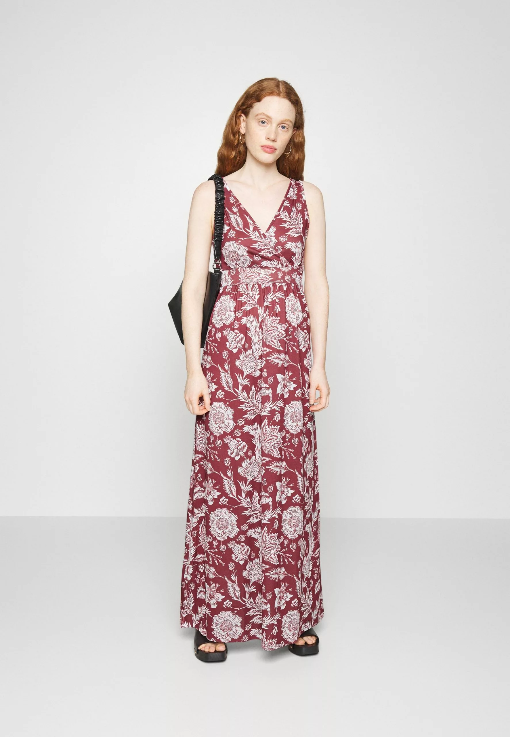 Anna Field Robe Longue - Bordeaux/Multi Coloured 4 Anna Field Robe Longue - Bordeaux/Multi Coloured – Image 2