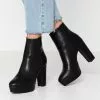 Anna Field Bottines À Talons Hauts - Black