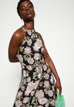 Anna Field Robe En Jersey - Black/Pink -Anna Field Soldes a16ba7eb696743bba3969142b052e72e