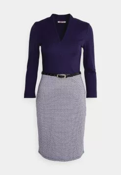 Anna Field Robe Fourreau - Dark Blue/White -Anna Field Soldes c6a6d5aa7b8b482e9a50aa862dbbb519