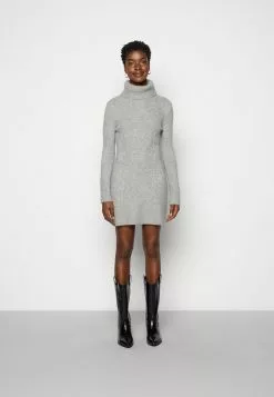 Anna Field Rollkragen Mini Strickkleid - Robe Fourreau - Grey